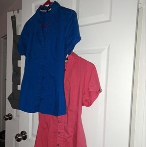 Express Essential Stretch Short Sleeve Blouse